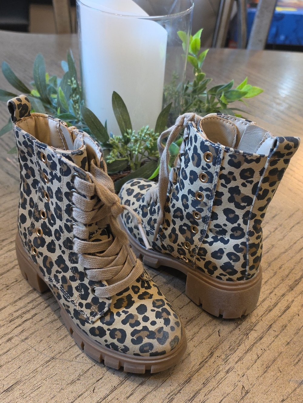 Leopard Print Boots Size 12